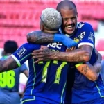 Foto : Selebrasi Pemain Persib Bandung Usai Mencetak Gol_net