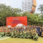 Foto : Bupati Ciamis Herdiat Sunarya, Forkopimda Ciamis, Para Anggota Satpol PP, Satlinmas, sert Pemadam Kebakaran dan Penyelamatan.