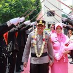 Foto : Welcome And Farewell Parade Sambut Kapolres baru Melepas Kapolres lama Majalengka