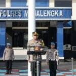 Foto : Pesan Kapolres Majalengka AKBP Indra Novianto,S.I.K saat Pimpin Apel Pagi