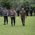 Foto : Kapolres Bangka AKBP Taufik Noor Isya, S.I.K. Pimpina Apel Gelar Pasukan Operasi Ketupat Menumbing 2023