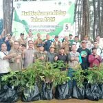 Foto : DPRKPLH Ciamis saat melakukan apel di wisata darmacaang