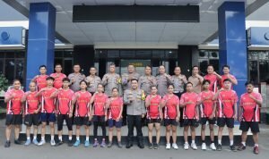 foto : Pelepasan Atlet Olahraga Bulutangkis perwakilan dari Polres Majalengka yang dilepaskan langsung oleh Kapolres Majalengka AKBP Indra Novianto, S.I.K_net